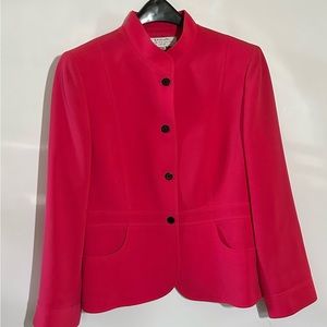 TAHARI ARTHUR S. LEVINE PETITE, 14P, REDDISH PINK BLAZER